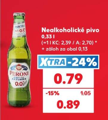 Nealkoholické pivo 0,33 l