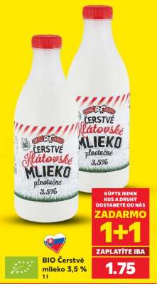 BIO Čerstvé mlieko 3,5 %
