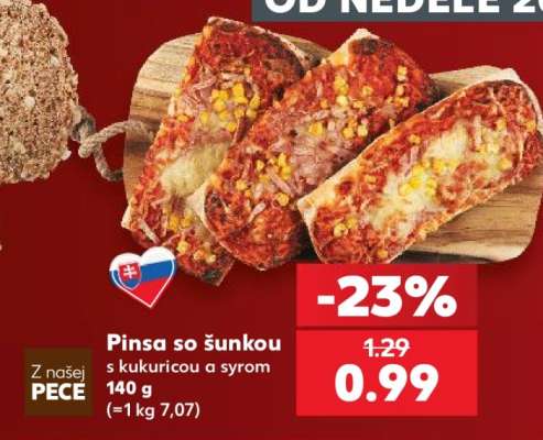 Pinsa so šunkou