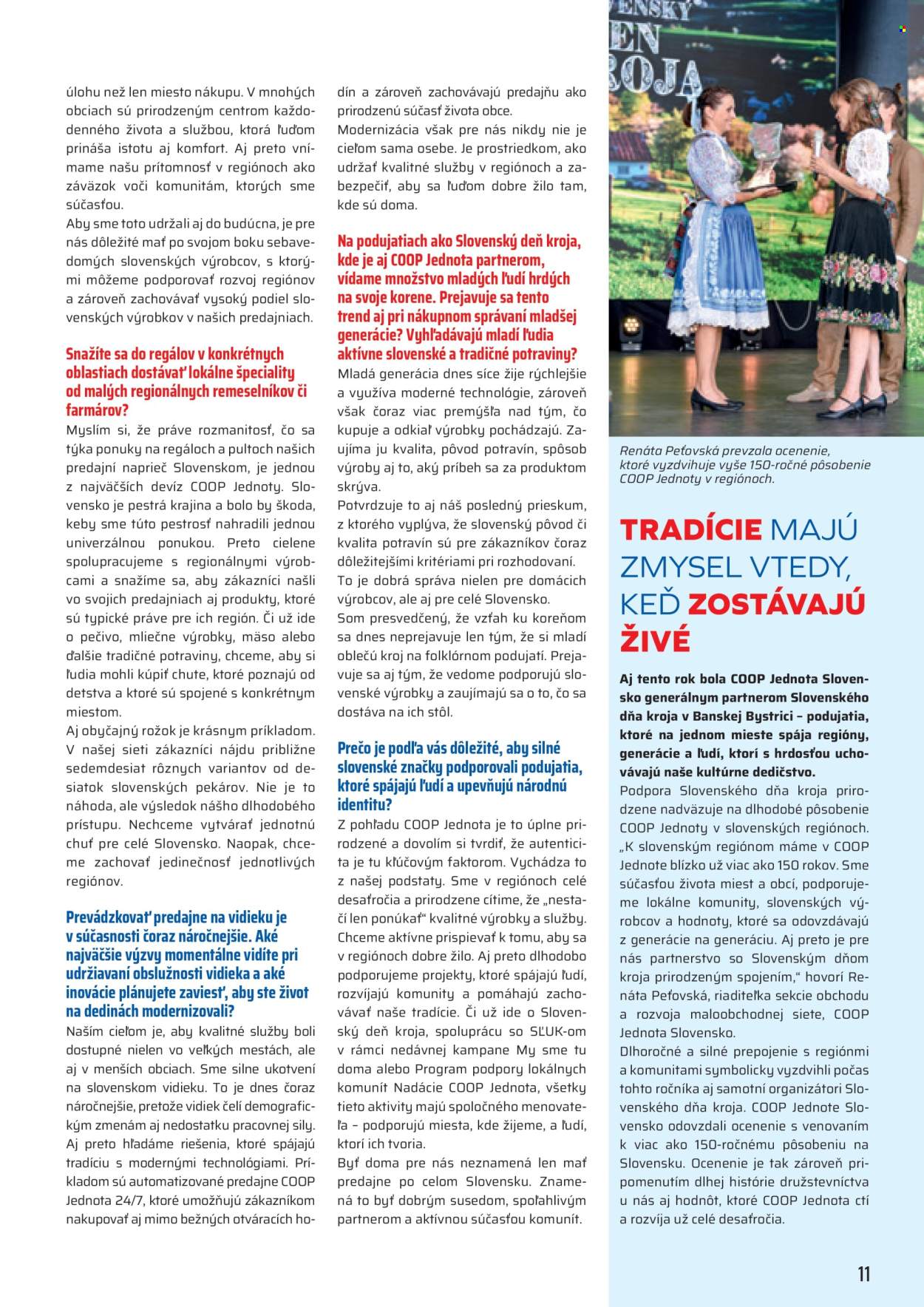 Leták COOP Jednota - 1.9.2026 - 30.9.2026. Strana 11