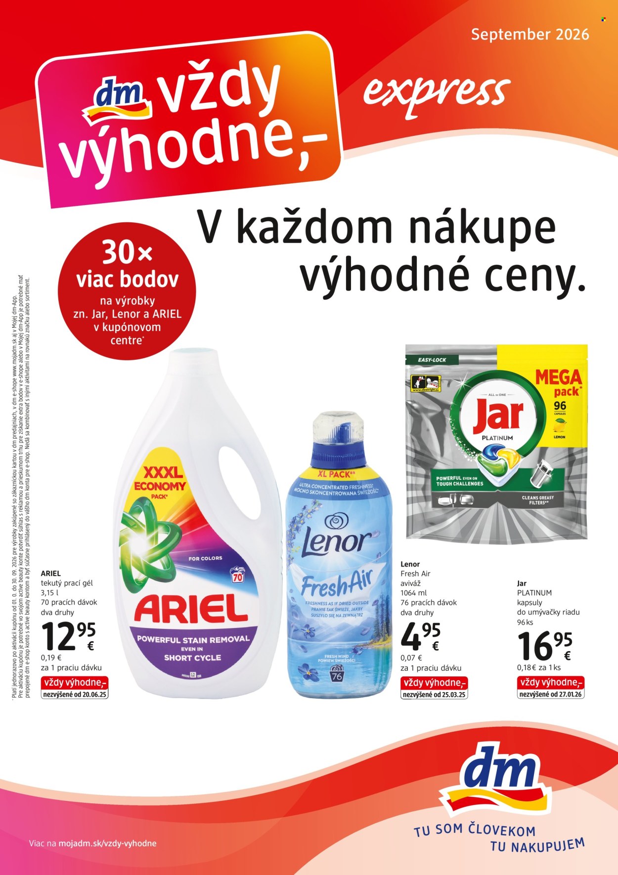 Leták dm drogerie - 1.9.2026 - 30.9.2026. Strana 1