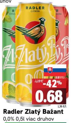 Radler Zlatý Bažant