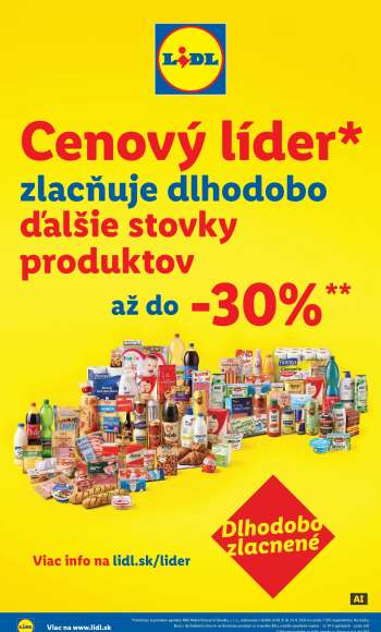 Leták Lidl.