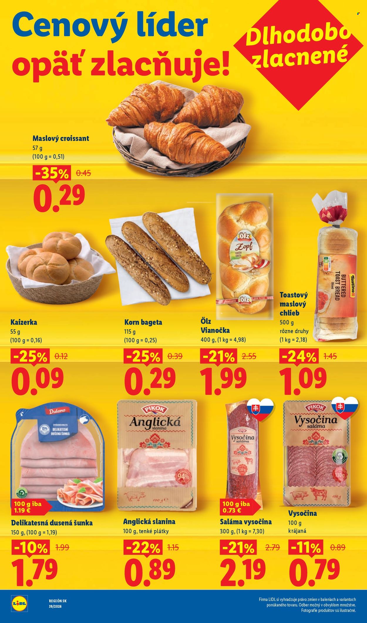 Leták Lidl. Strana 2