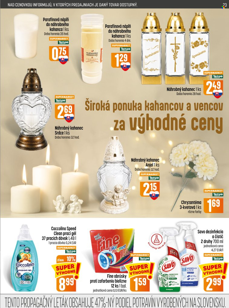 Leták COOP Jednota - 17.9.2026 - 23.9.2026. Strana 23