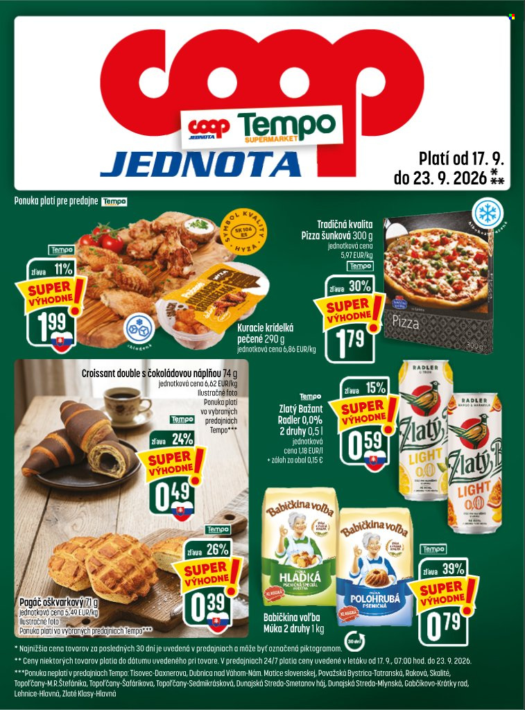 Leták COOP Jednota - 17.9.2026 - 23.9.2026. Strana 25