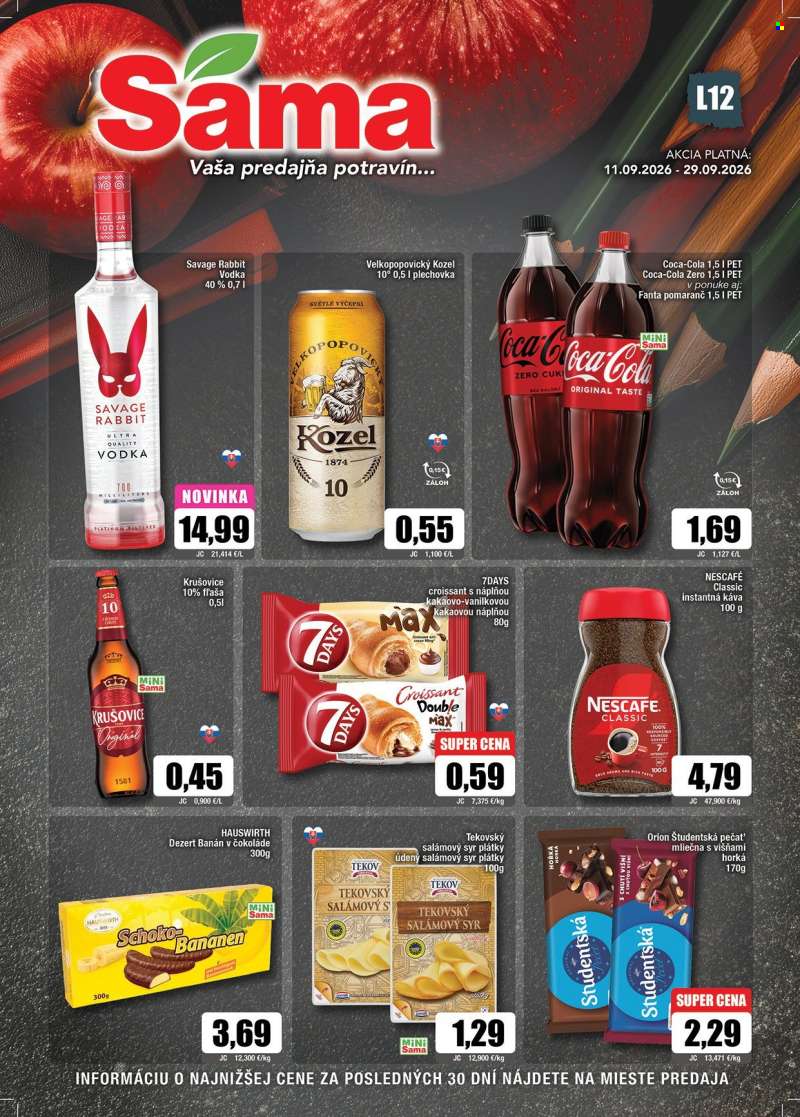 Leták Sama - 11.9.2026 - 29.9.2026.