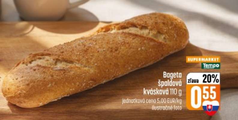 Bageta špaldová kvásková 110 g