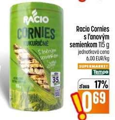 Racio Cornies s ľanovým semienkom 115 g