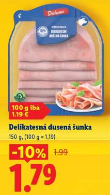 Delikatesná dusená šunka