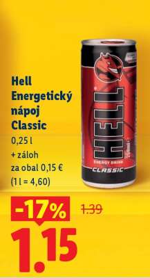 Hell Energetický nápoj Classic