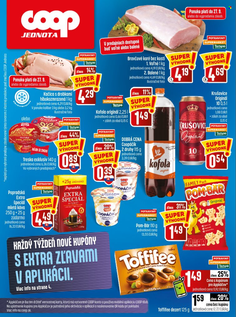 Leták COOP Jednota - 24.9.2026 - 30.9.2026. Strana 28