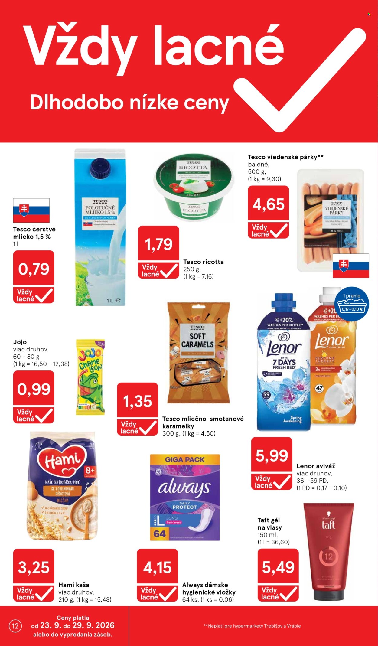 Leták TESCO - 23.9.2026 - 29.9.2026. Strana 12