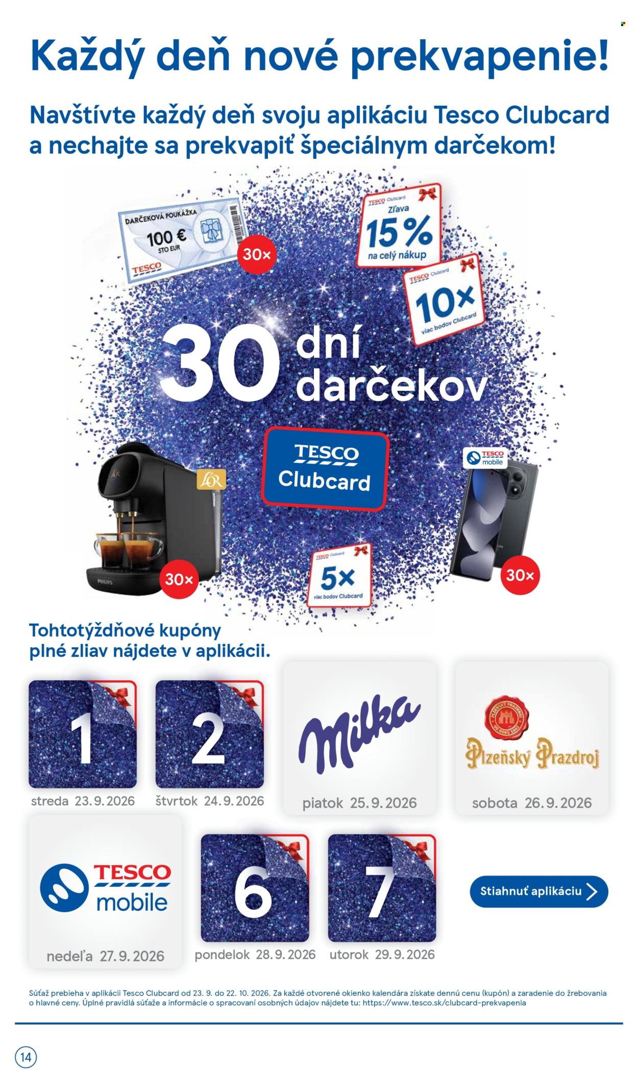 Leták TESCO - 23.9.2026 - 29.9.2026. Strana 14