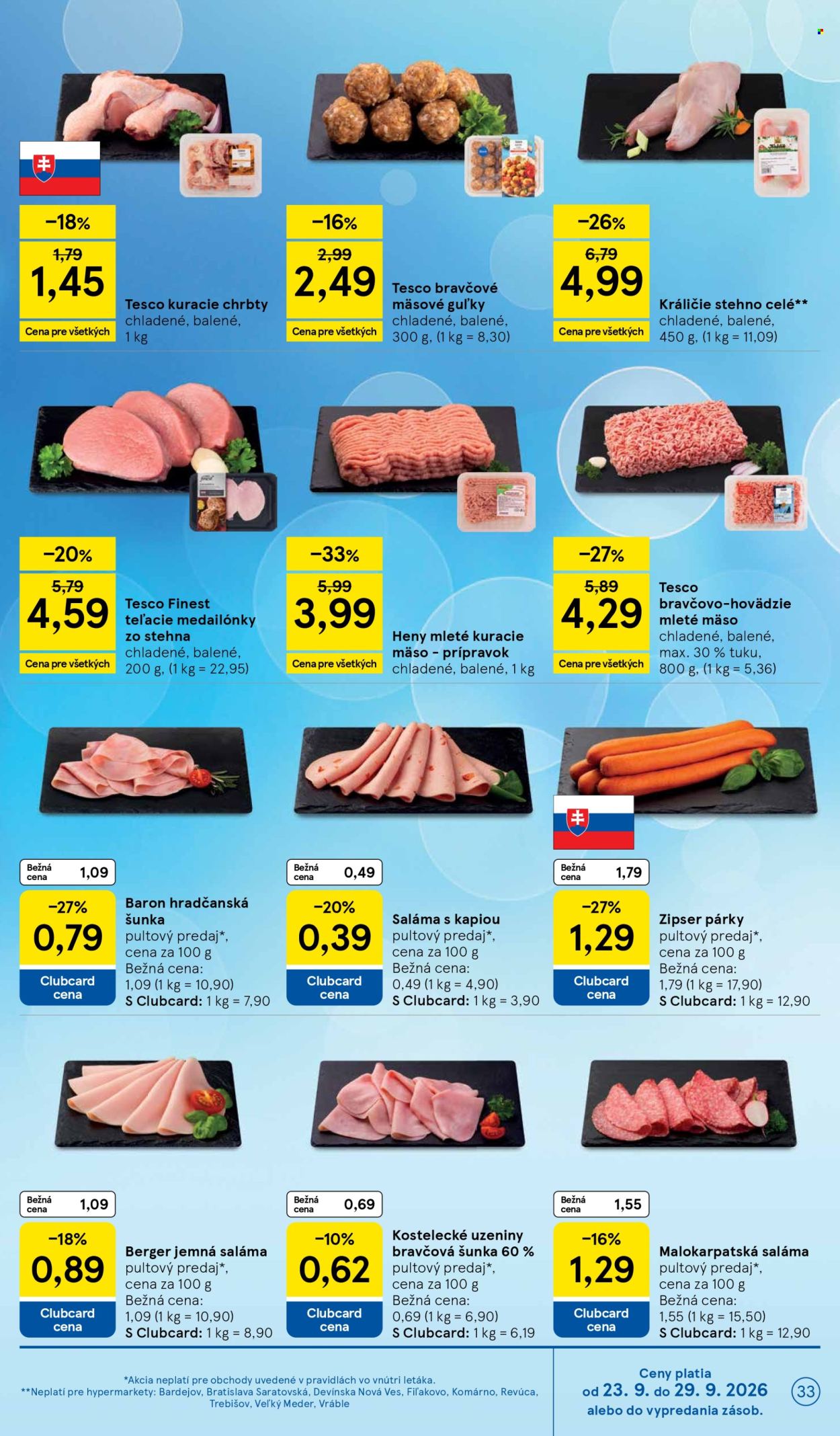 Leták TESCO - 23.9.2026 - 29.9.2026. Strana 33