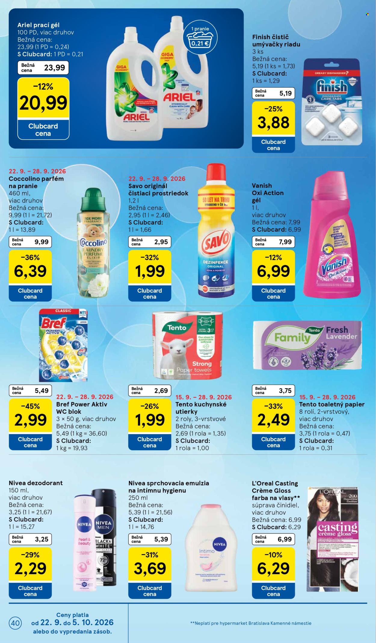 Leták TESCO - 23.9.2026 - 29.9.2026. Strana 40