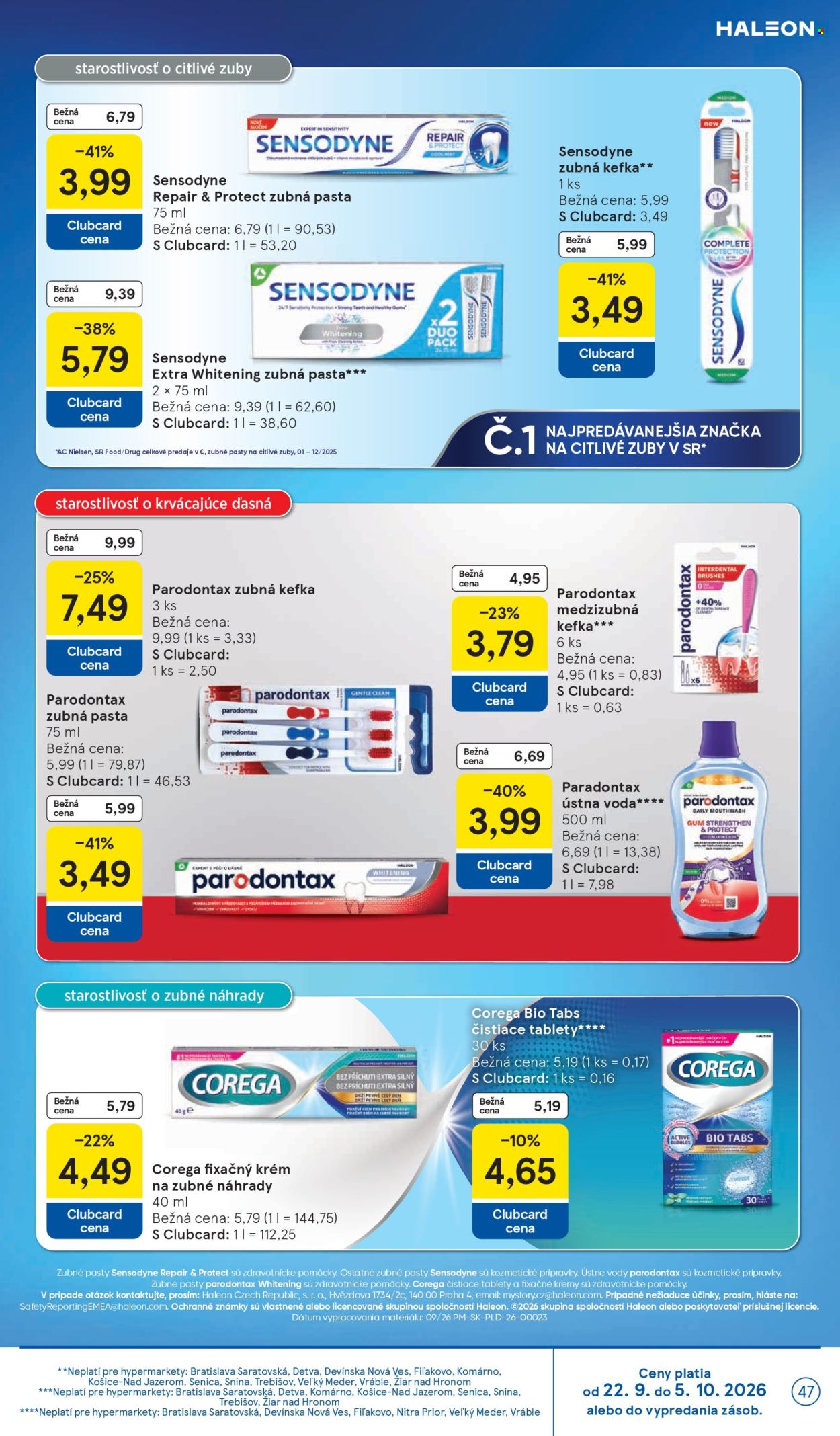 Leták TESCO - 23.9.2026 - 29.9.2026. Strana 47