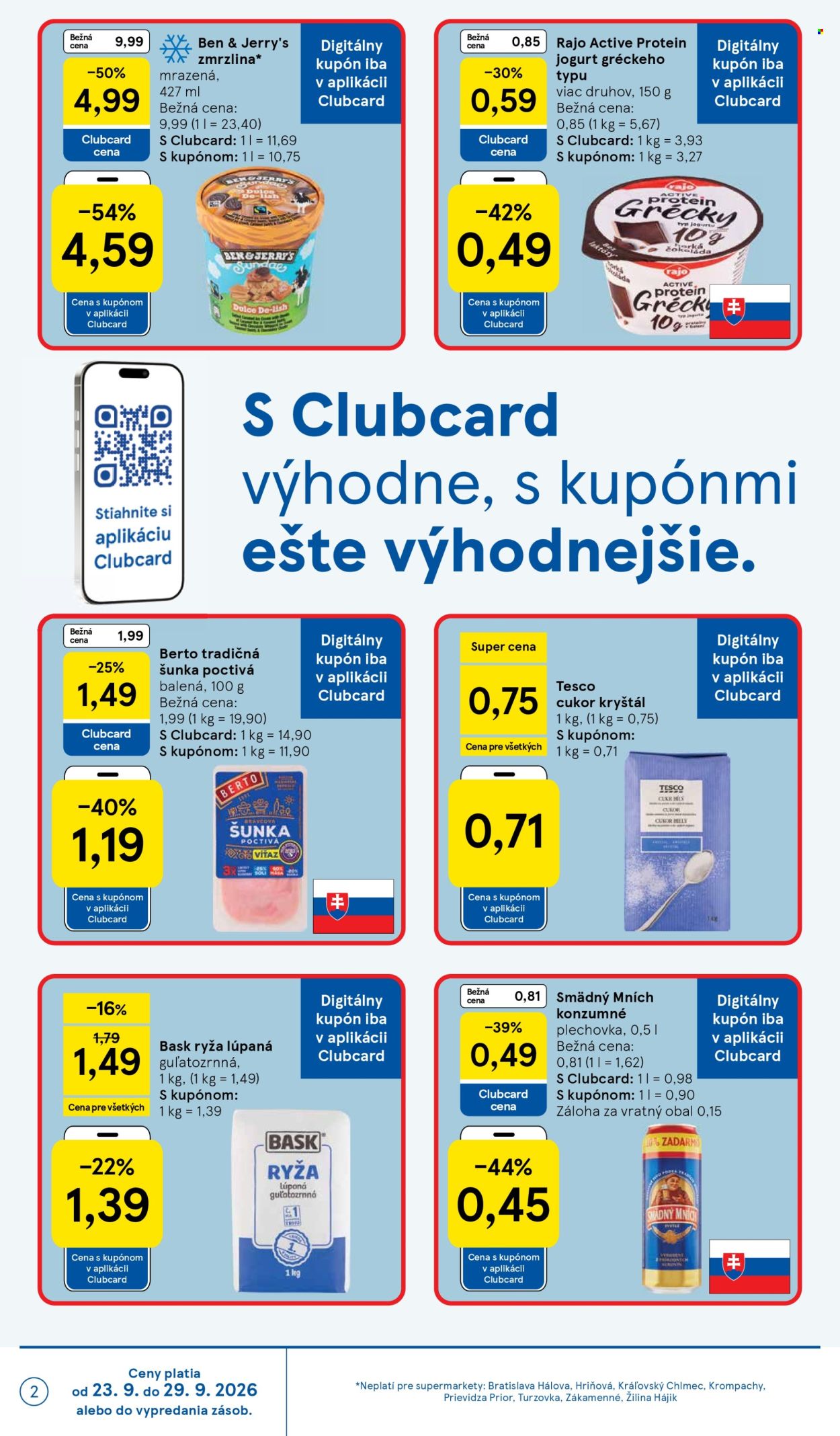 Leták TESCO supermarket - 23.9.2026 - 29.9.2026. Strana 2