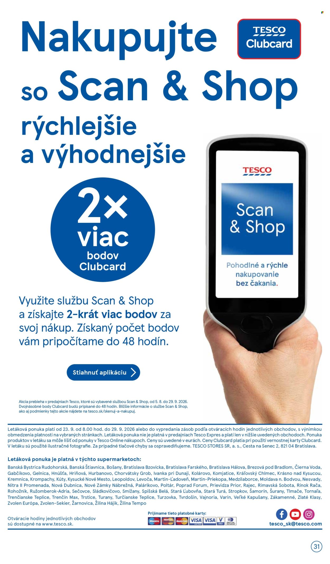 Leták TESCO supermarket - 23.9.2026 - 29.9.2026. Strana 31