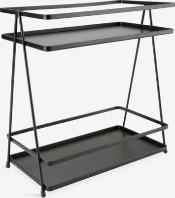 Regál do kúpeľne NACKA Š14xD26xV28 cm čierna