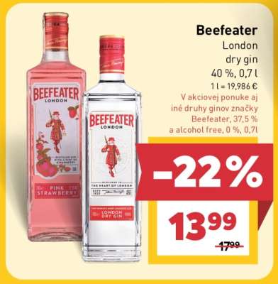 Beefeater London dry gin
