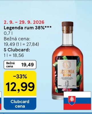 Legenda Rum 38 %
