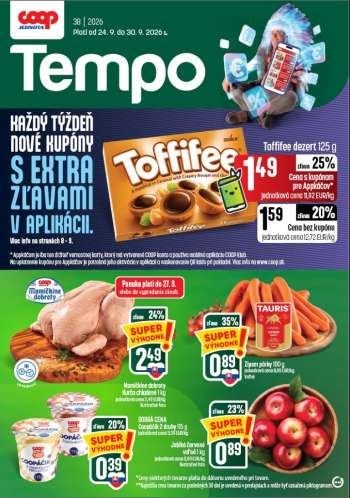Leták COOP Jednota - 24.9.2026 - 30.9.2026.