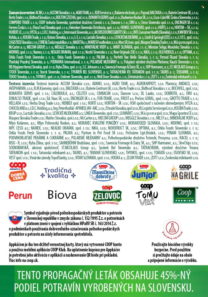 Leták COOP Jednota - 24.9.2026 - 30.9.2026. Strana 60