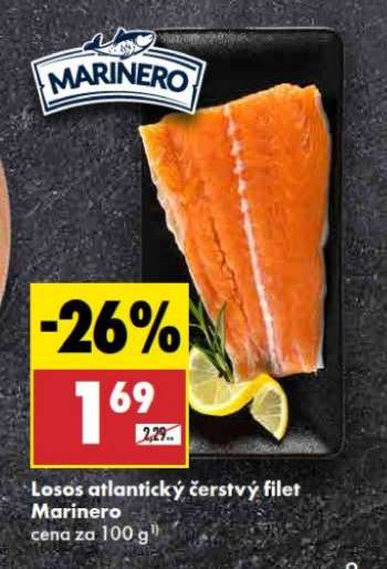 Losos atlantický čerstvý filet Marinero