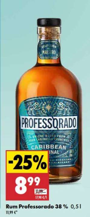 Rum Professorado 38 % 0,5 l