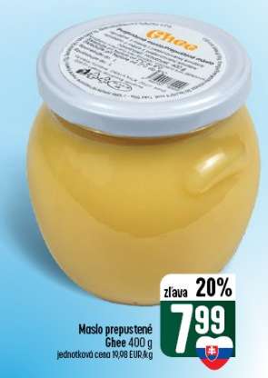 Maslo prepustené Ghee 400 g