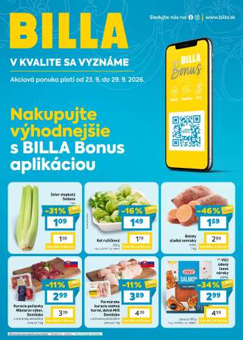 Leták Billa - 23.9.2026 - 29.9.2026.