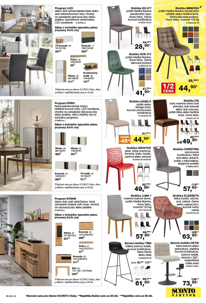 Leták Sconto nábytok - 23.9.2026 - 13.10.2026. Strana 9