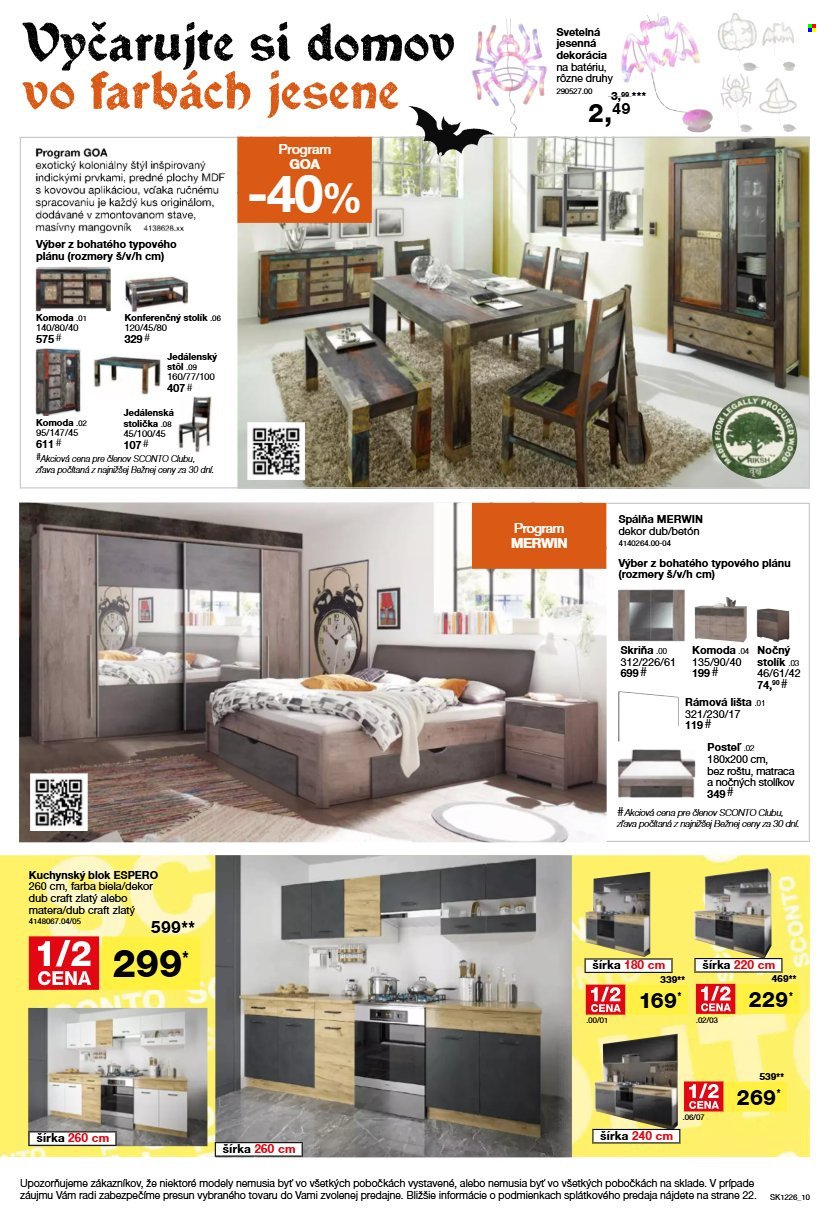 Leták Sconto nábytok - 23.9.2026 - 13.10.2026. Strana 10