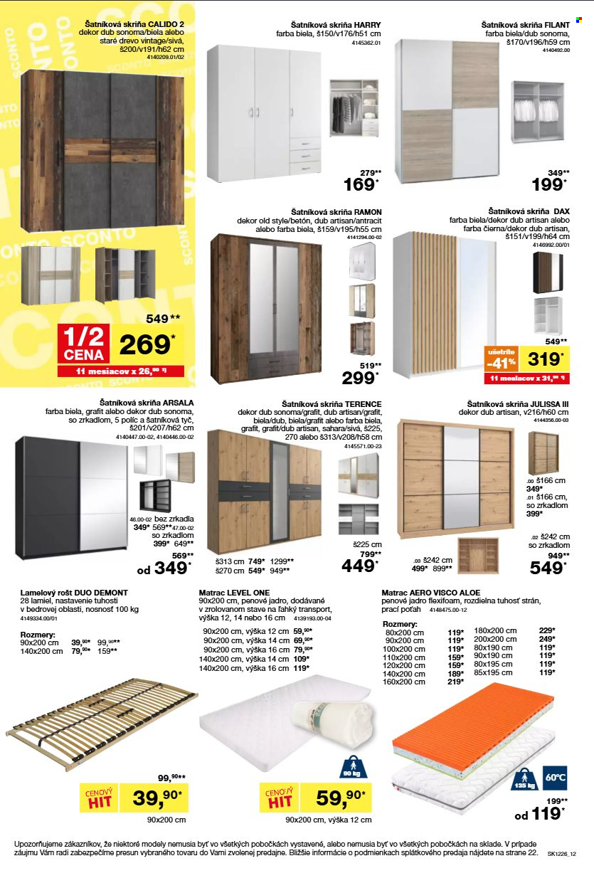 Leták Sconto nábytok - 23.9.2026 - 13.10.2026. Strana 12