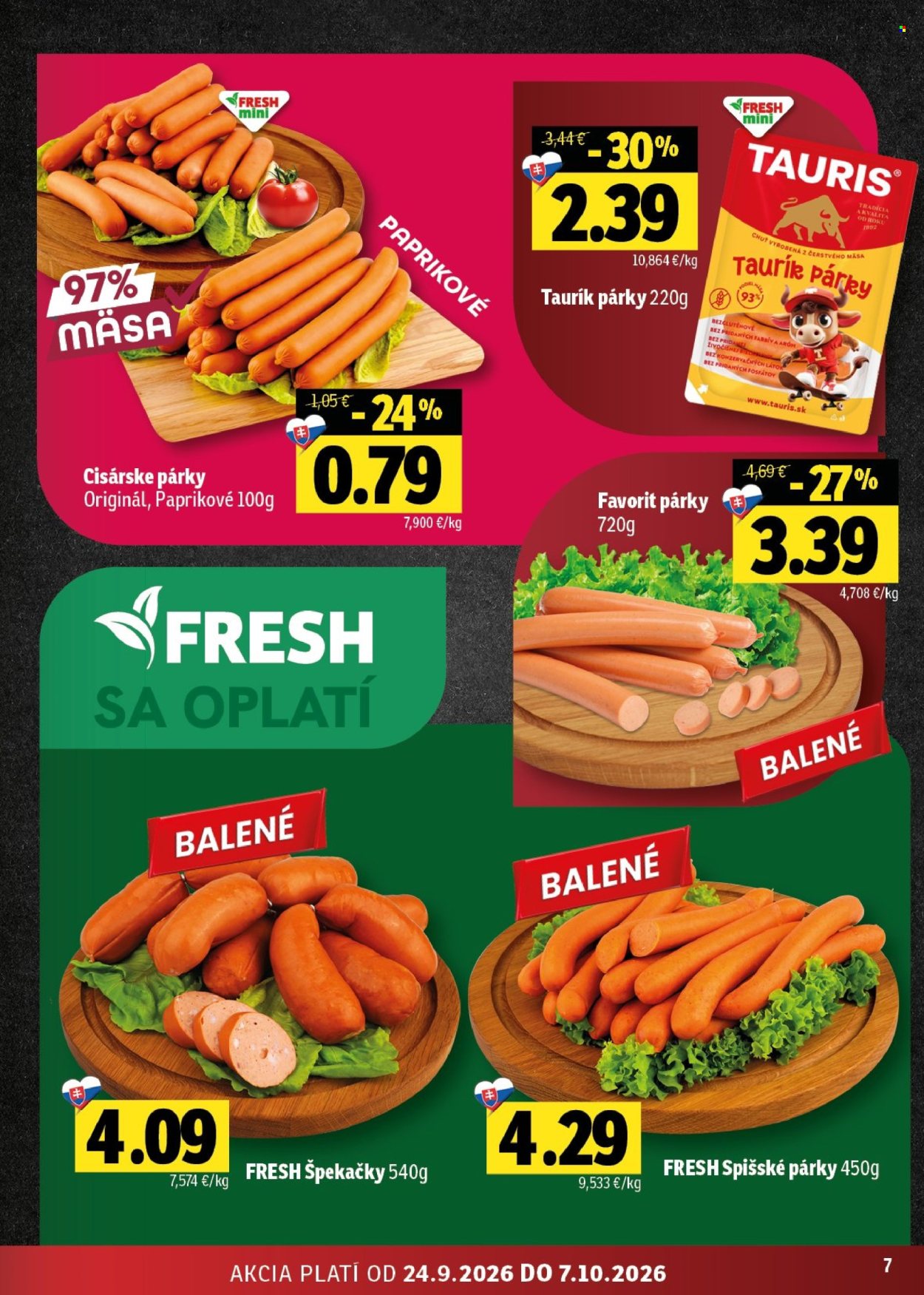 Leták FRESH - 24.9.2026 - 7.10.2026. Strana 7
