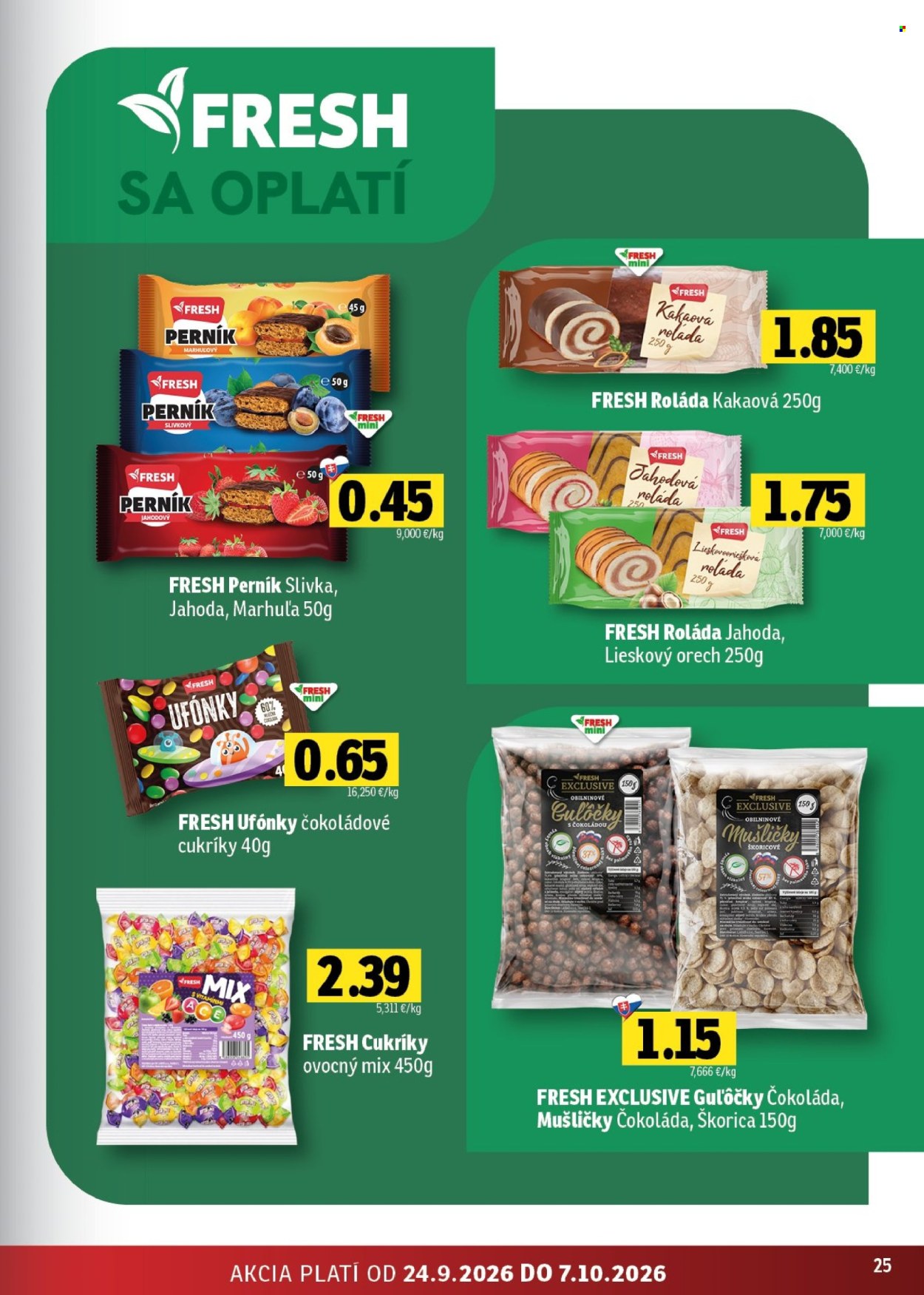 Leták FRESH - 24.9.2026 - 7.10.2026. Strana 25