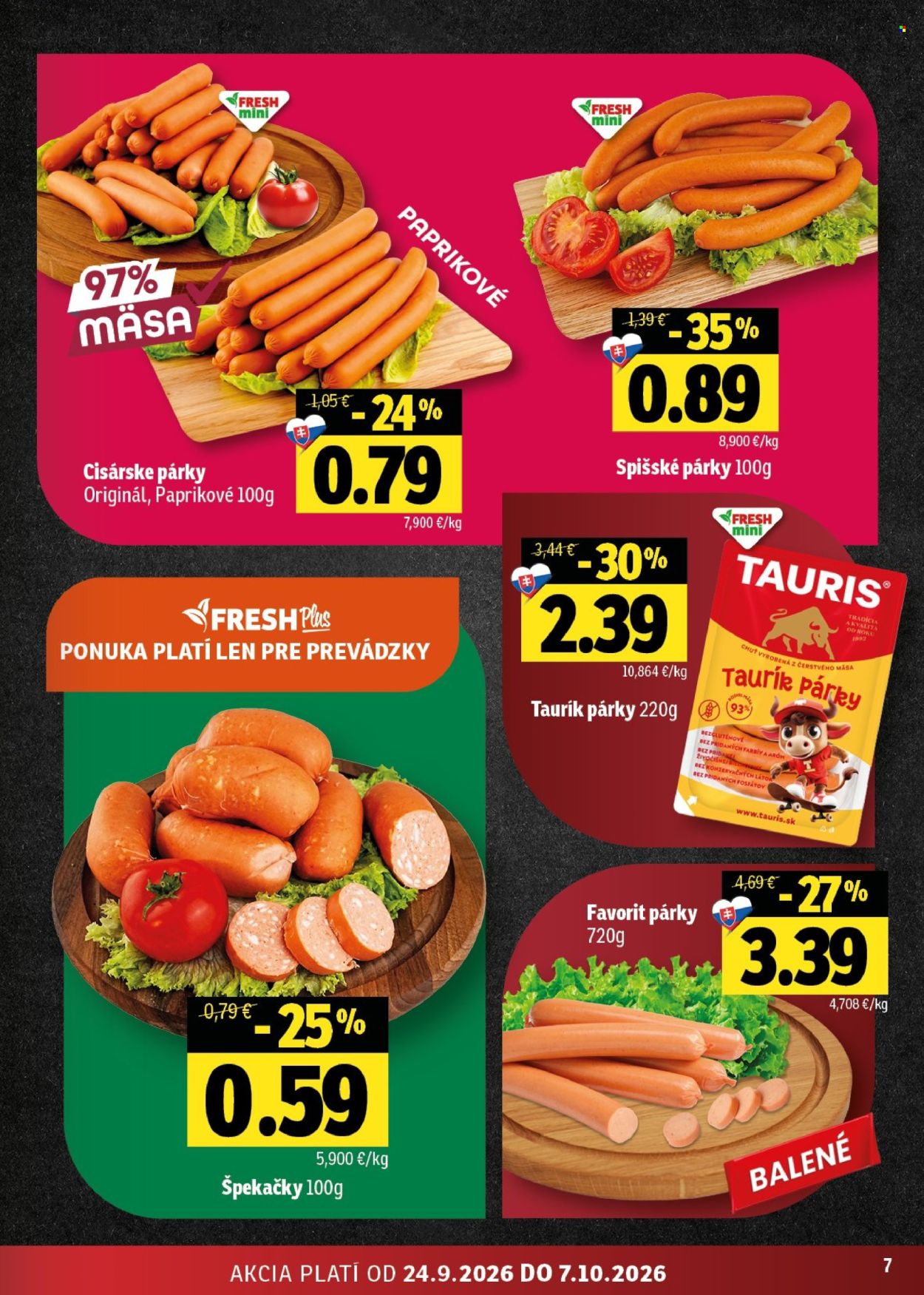 Leták FRESH - 24.9.2026 - 7.10.2026. Strana 7