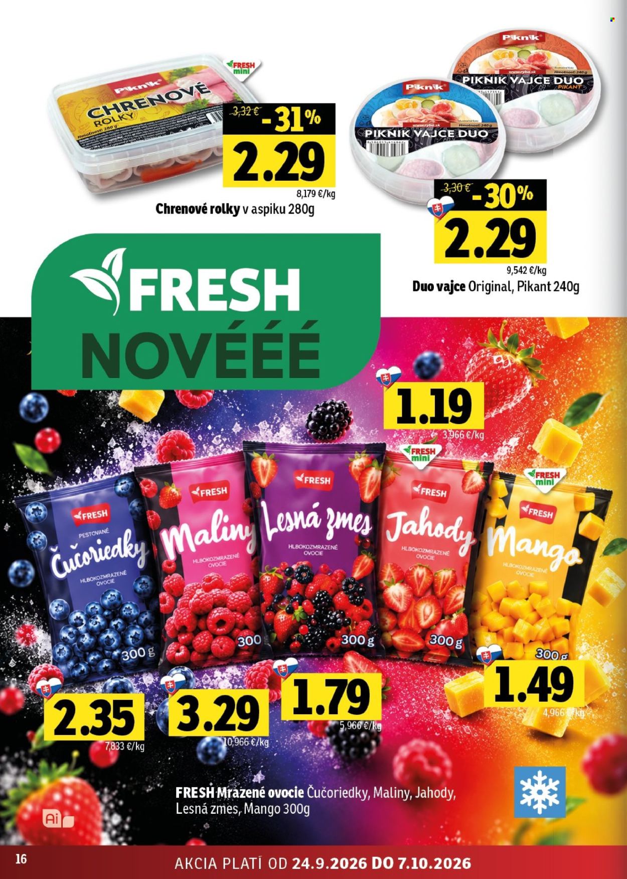Leták FRESH - 24.9.2026 - 7.10.2026. Strana 16