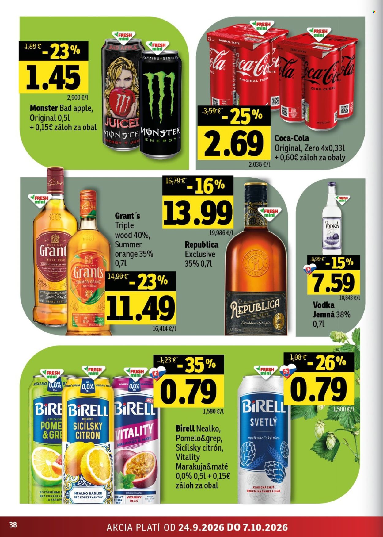 Leták FRESH - 24.9.2026 - 7.10.2026. Strana 38
