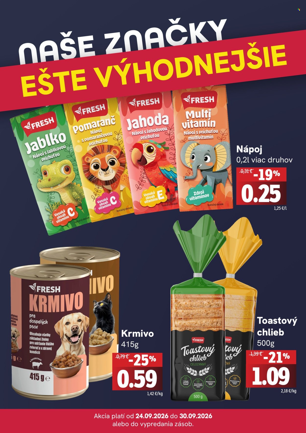 Leták FRESH - 24.9.2026 - 30.9.2026. Strana 4