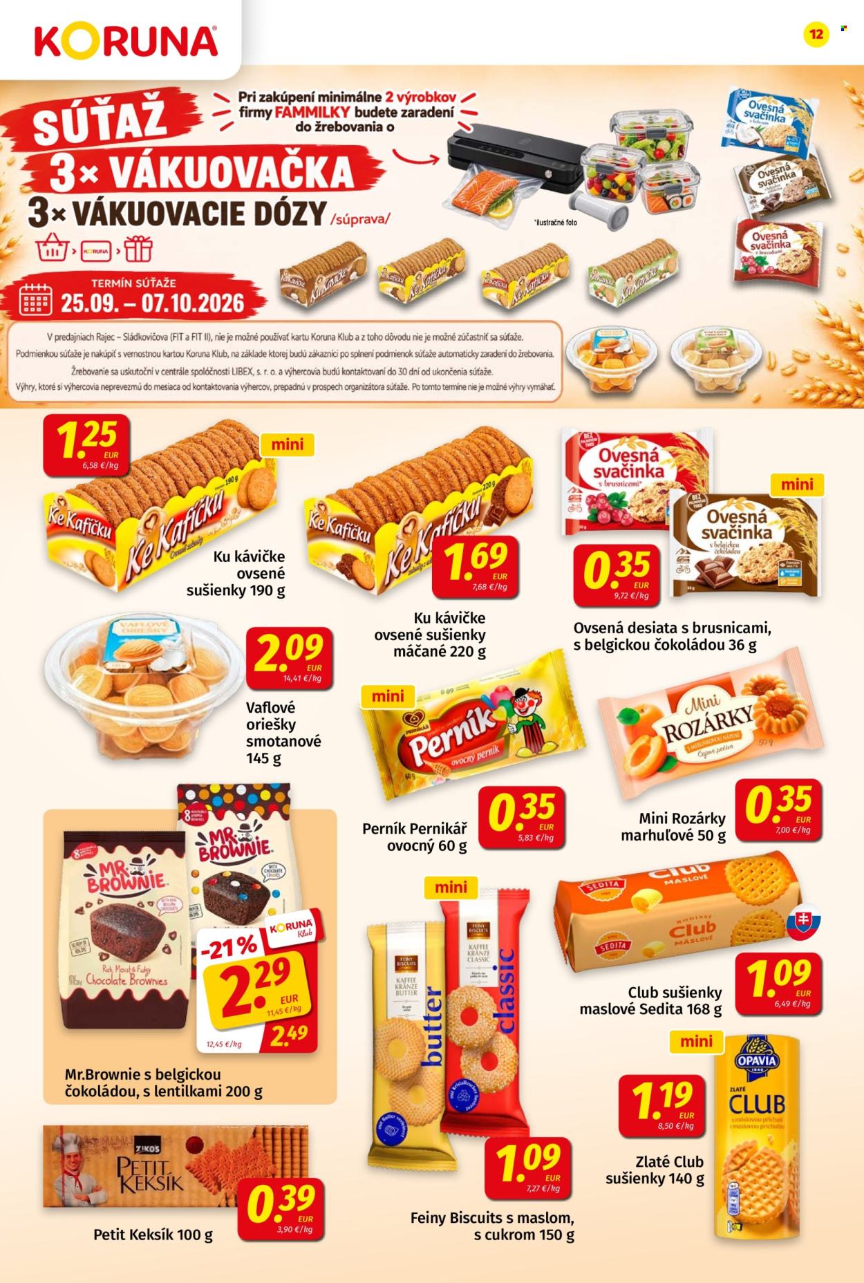 Leták Potraviny KORUNA - 25.9.2026 - 7.10.2026. Strana 12
