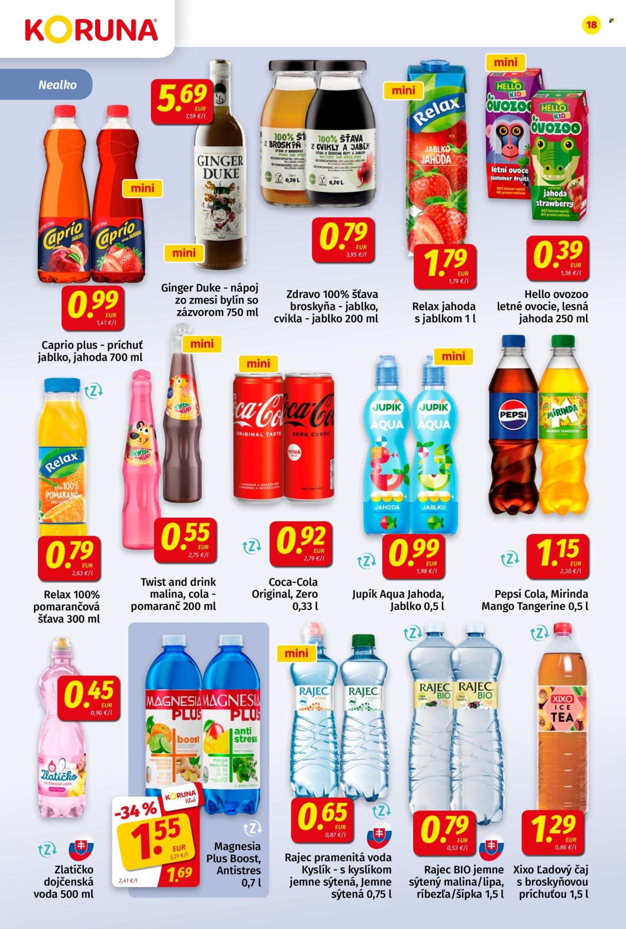 Leták Potraviny KORUNA - 25.9.2026 - 7.10.2026. Strana 18