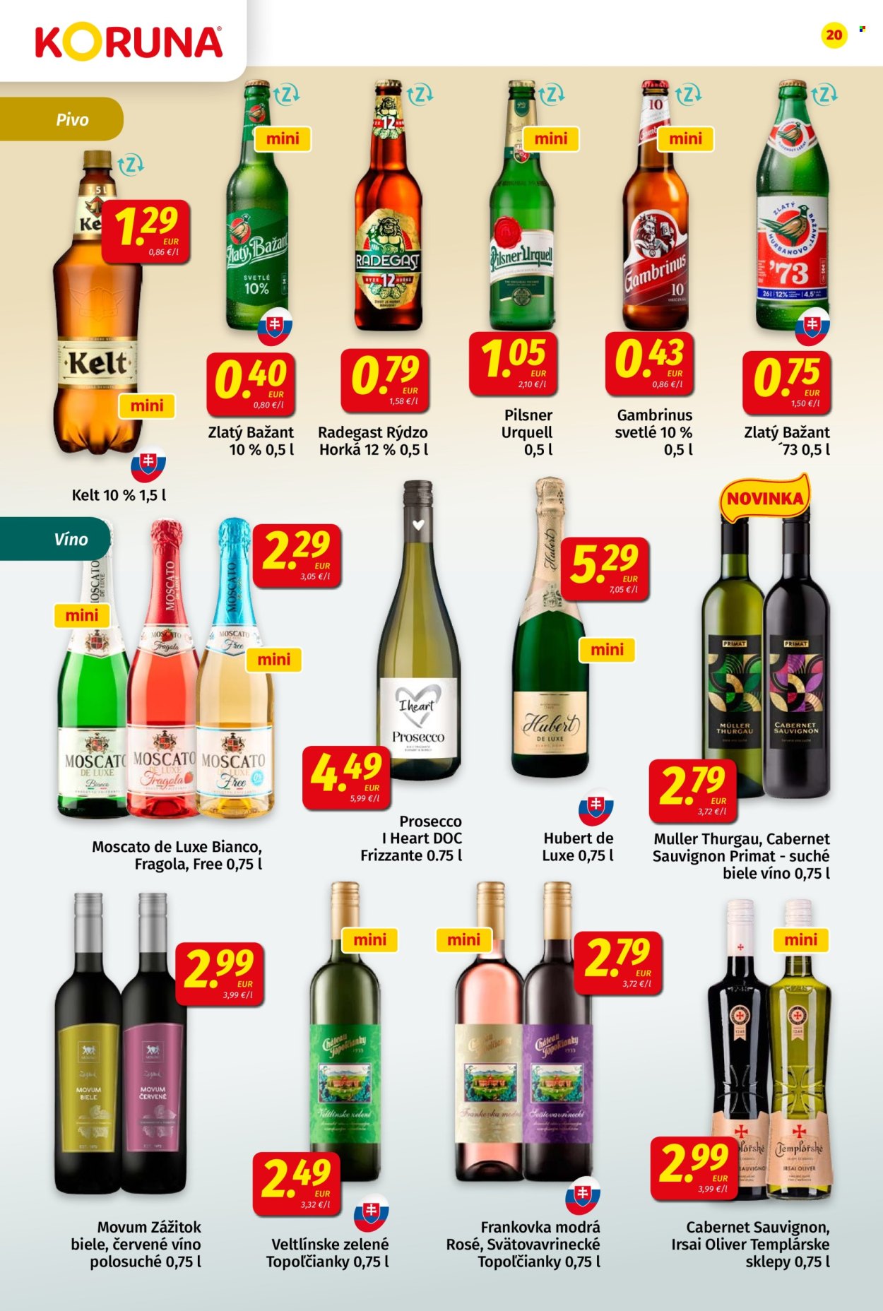 Leták Potraviny KORUNA - 25.9.2026 - 7.10.2026. Strana 20
