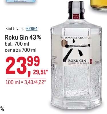 Roku Gin 43 %