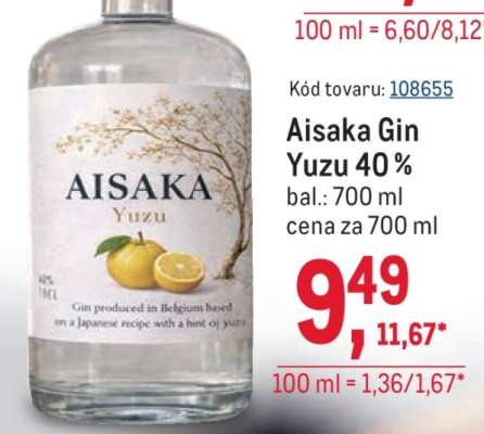 Aisaka Gin Yuzu 40 %