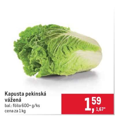 Kapusta pekinská vážená