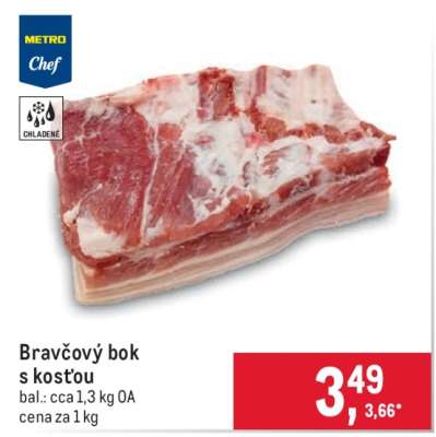 Bravčový bok s kosťou