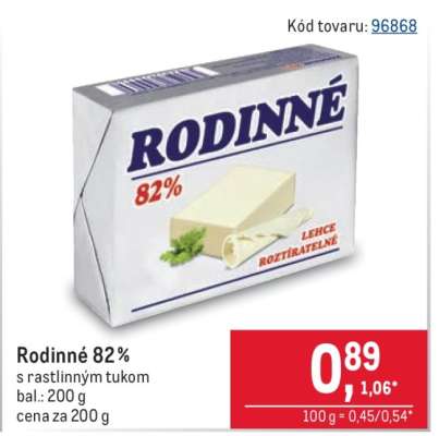 Rodinné 82 %