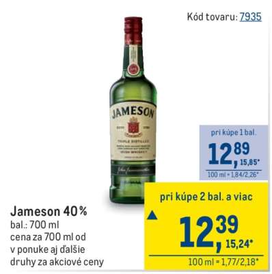 Jameson 40 %